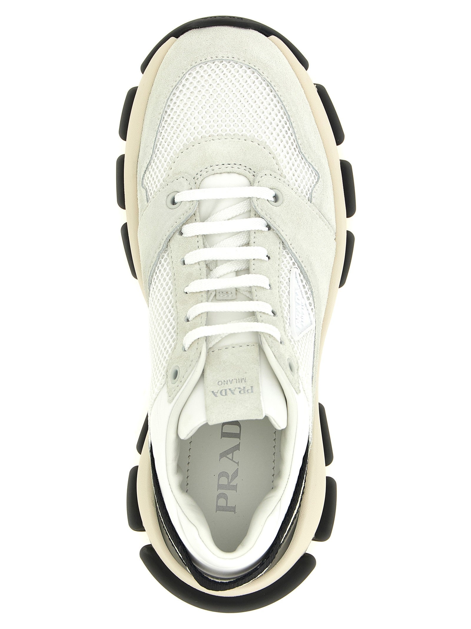 Mesh and suede sneakers