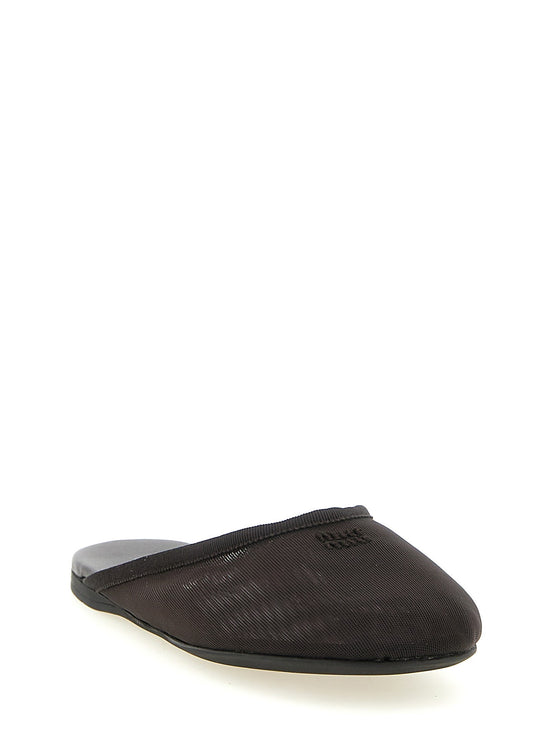 Mesh fabric slippers