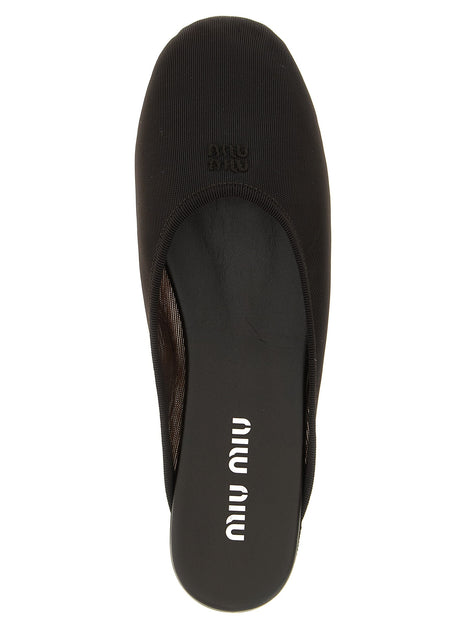 Miu Miu Mesh fabric slippers