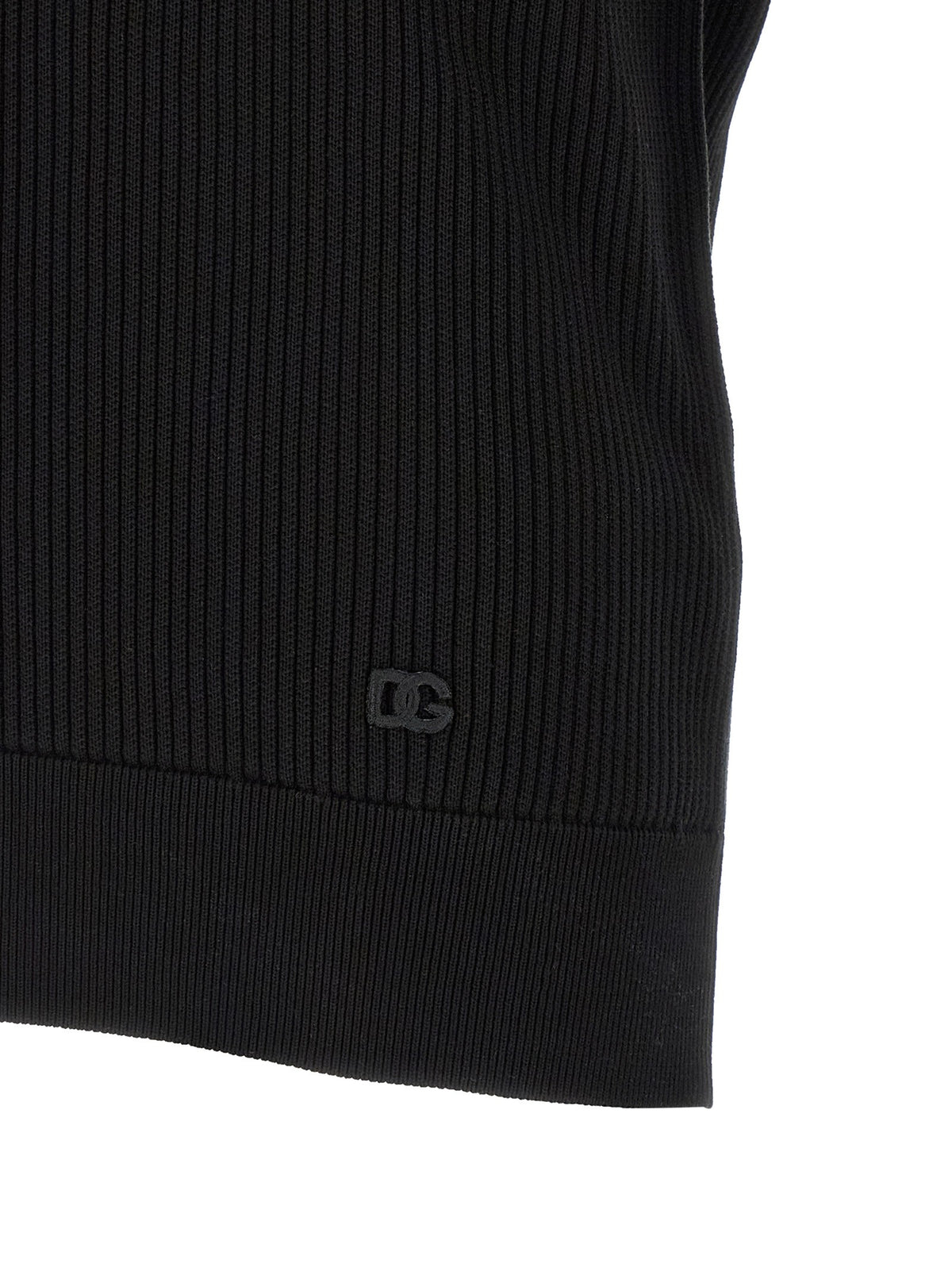 Dolce & Gabbana Micro-ribbed polo shirt