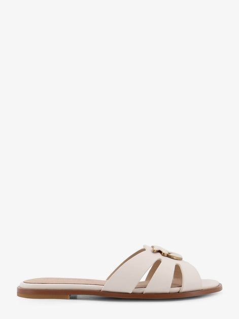 Milly low leather sandals