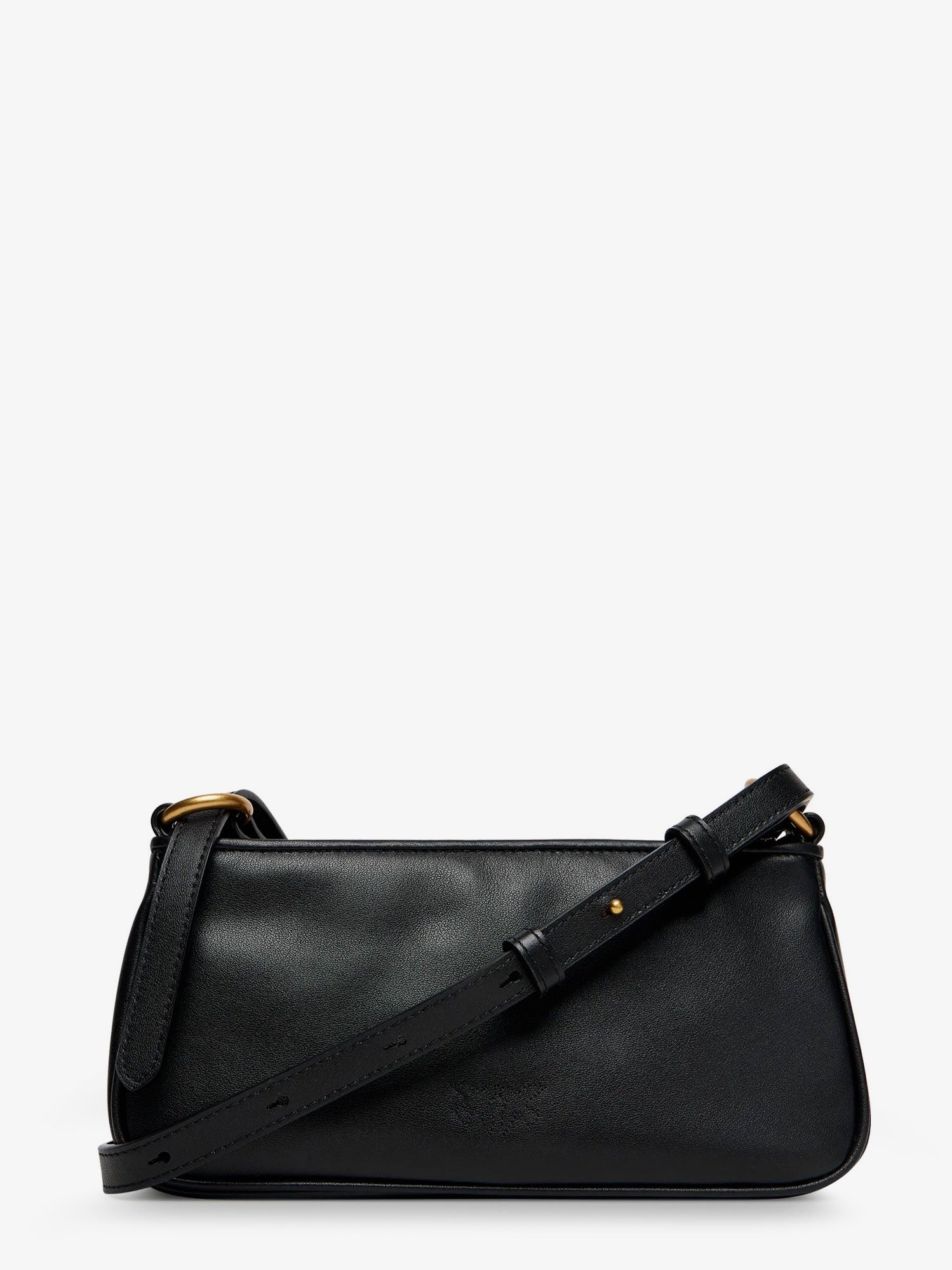 Pinko Mini Half Moon leather crossbody bag