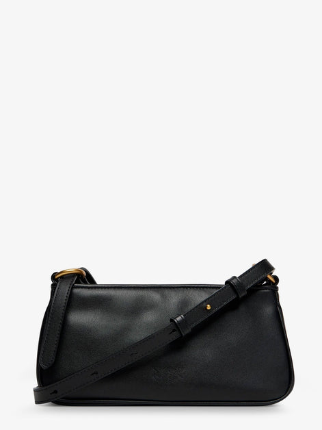 Pinko Mini Half Moon leather crossbody bag