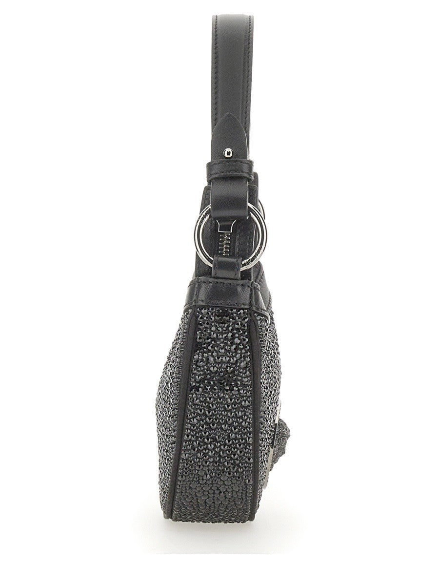MINI HOBO BAG WITH CRYSTALS