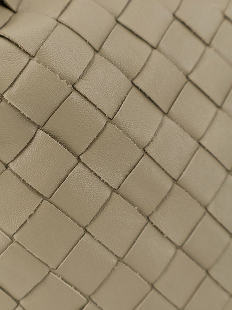 Mini Hop leather crossbody bag with Intrecciato pattern