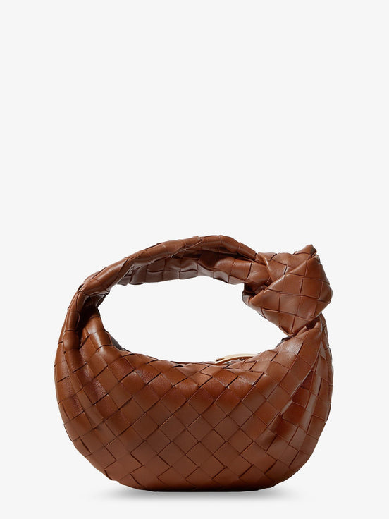 Mini Jodie leather handbag with Intrecciato motif