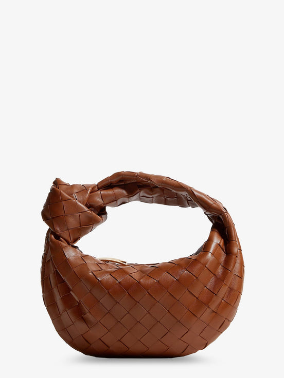 Mini Jodie leather handbag with Intrecciato motif