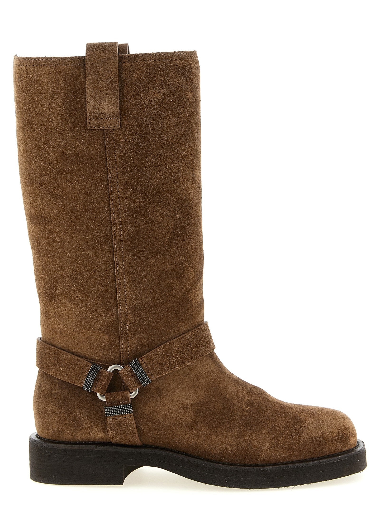 Monile suede boots