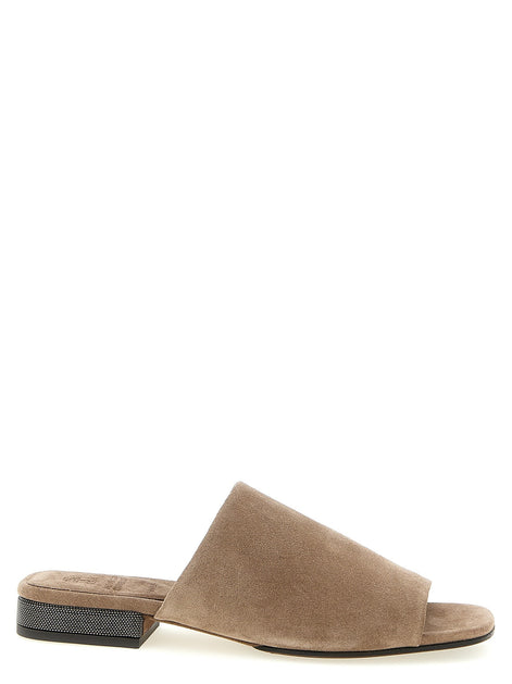 Monile suede sandals
