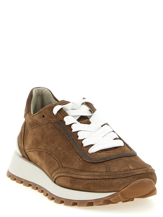 'Monile' suede sneakers