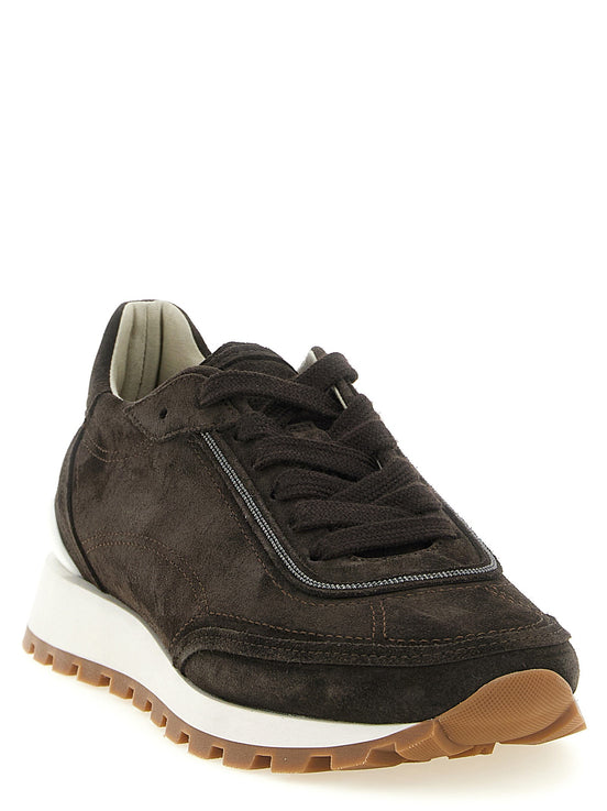 'Monile' suede sneakers
