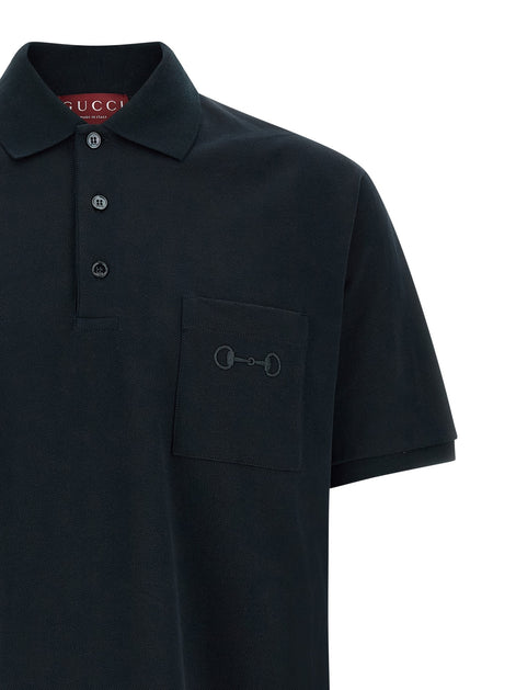Gucci 'Morsetto' embroidery polo shirt