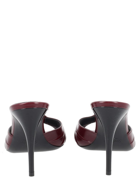 Saint Laurent Mule "Babylone" In Pelle Liscia