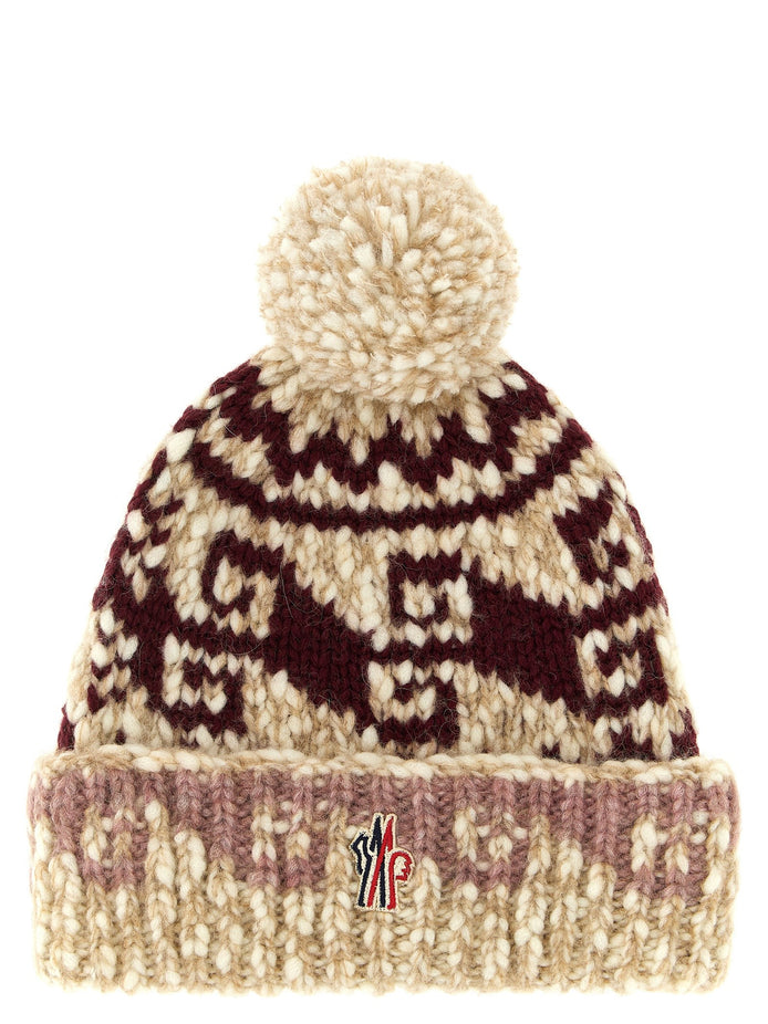 Multicolor pon pon beanie