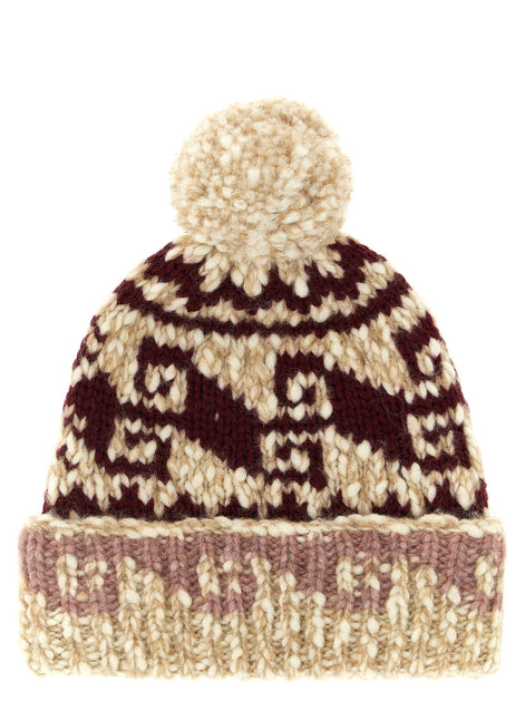 MONCLER GRENOBLE Multicolor pon pon beanie