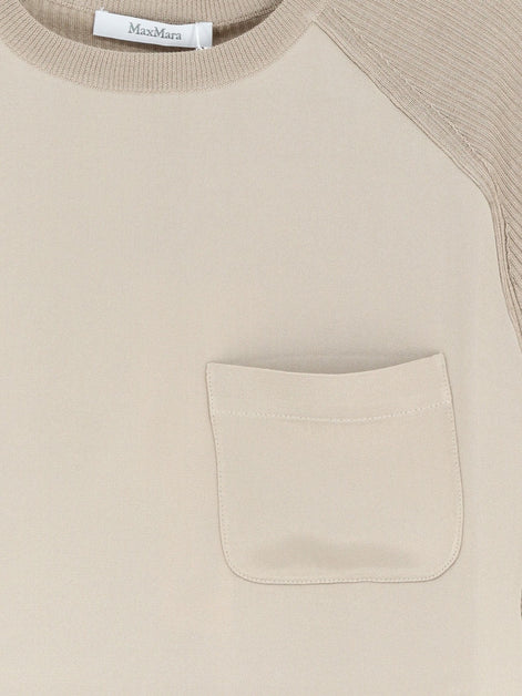 Mxmgolfo silk and cashmere top