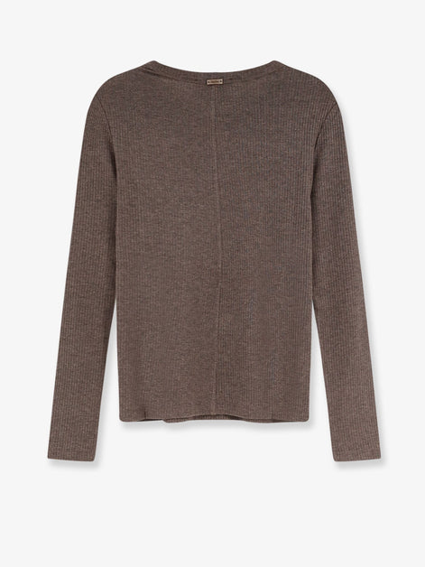 Mxmsalmone lyocell and silk t-shirt