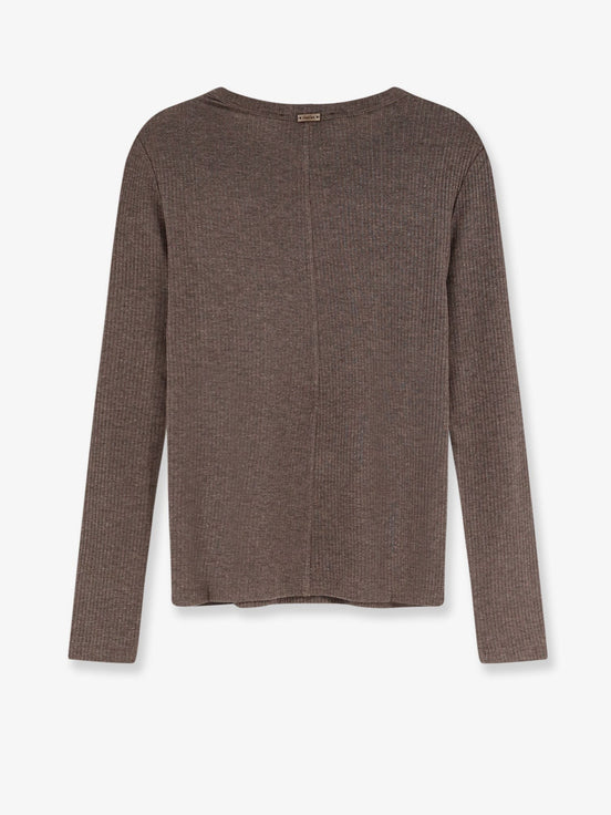 Max Mara Mxmsalmone lyocell and silk t-shirt