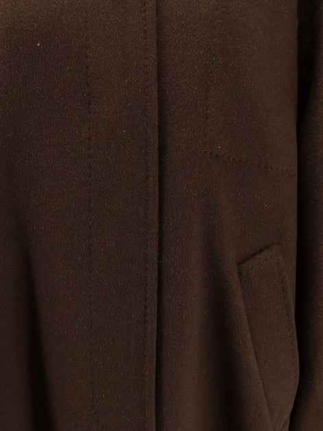 Max Mara Mxtzebra Atelier cashmere chemise coat