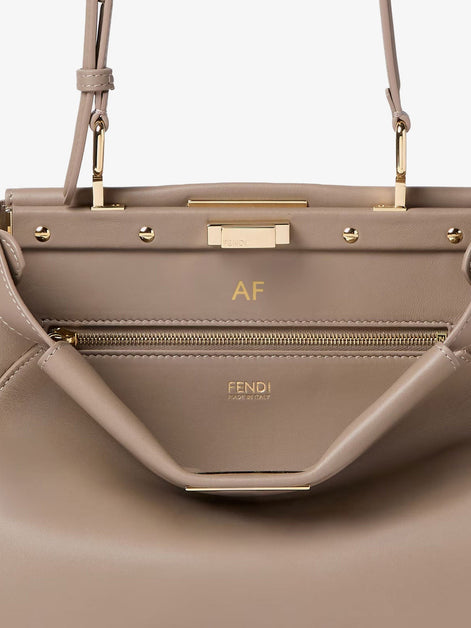 Fendi My Peekanno Small leather shoulder bag
