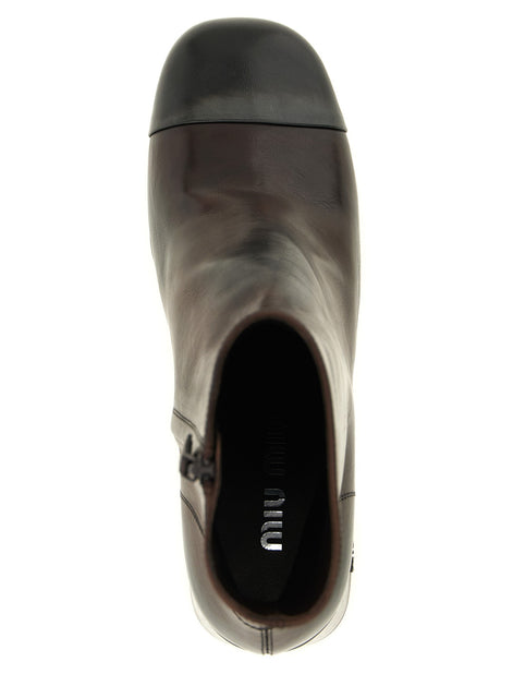 Miu Miu Nappa ankle boots