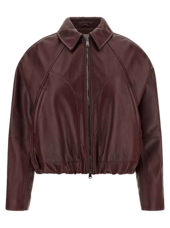 Nappa leather jacket