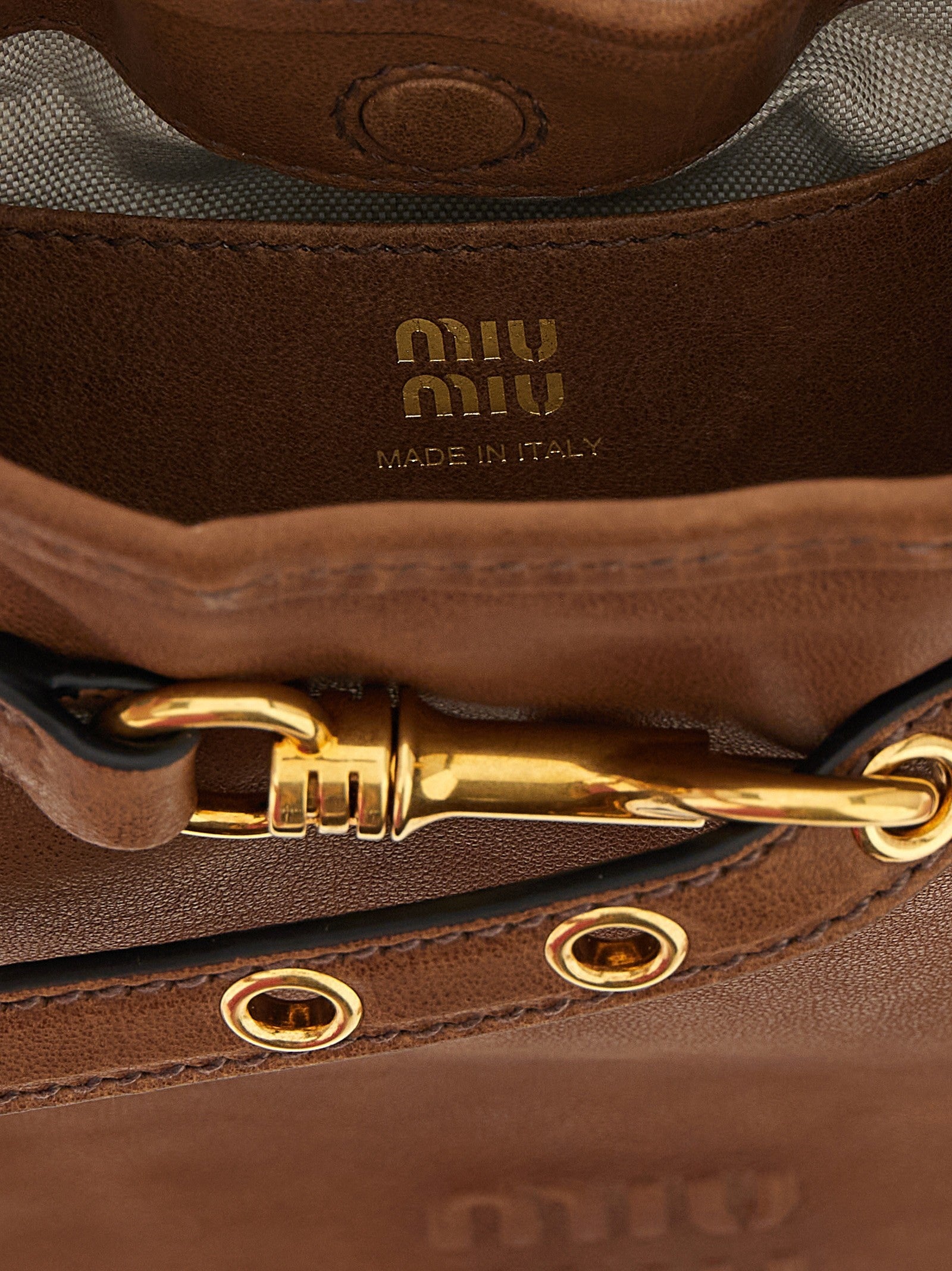 Nappa leather shoulder strap