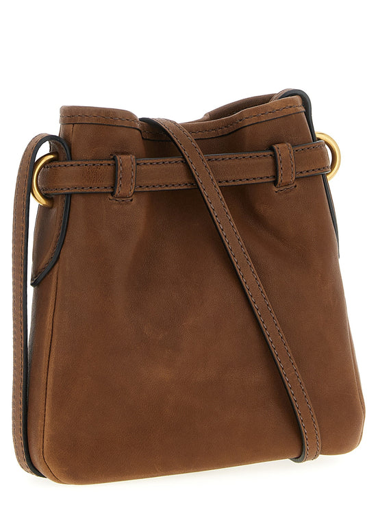 Nappa leather shoulder strap