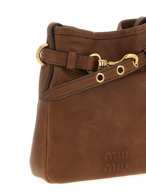 Nappa leather shoulder strap