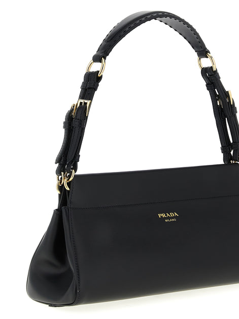 Nappa shoulder bag