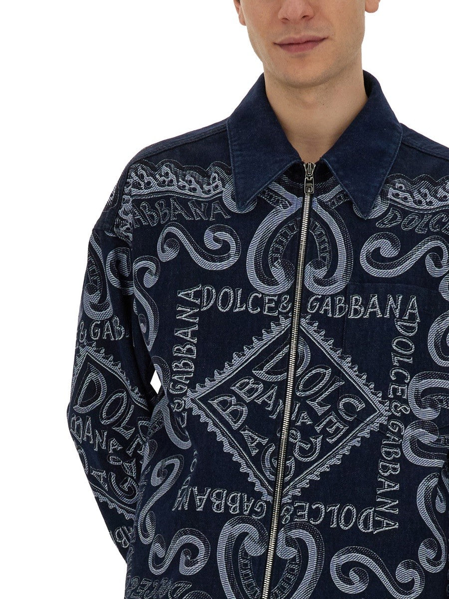NAVY PRINT CARDIGAN