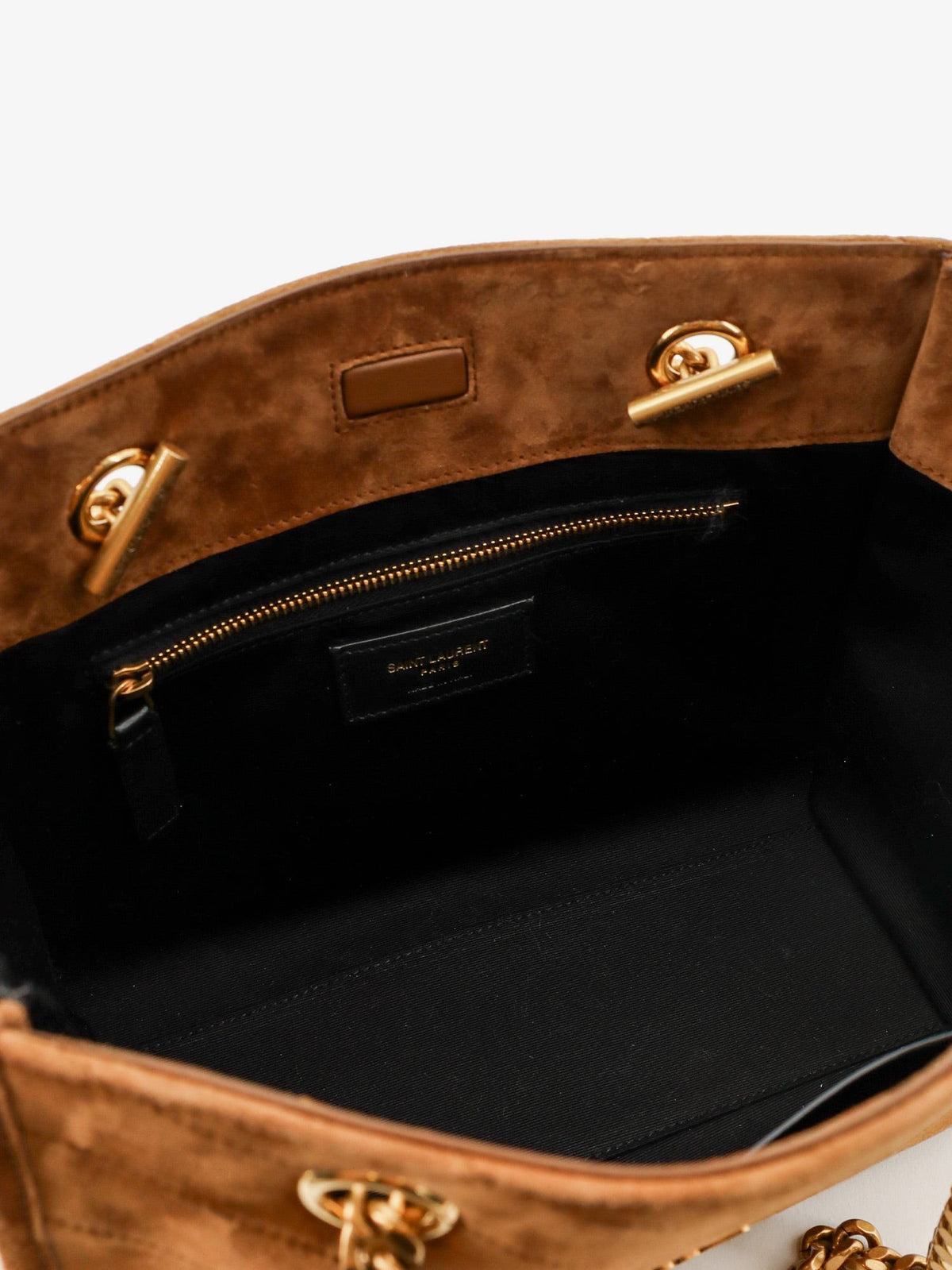 Saint Laurent Niki suede shopping bag