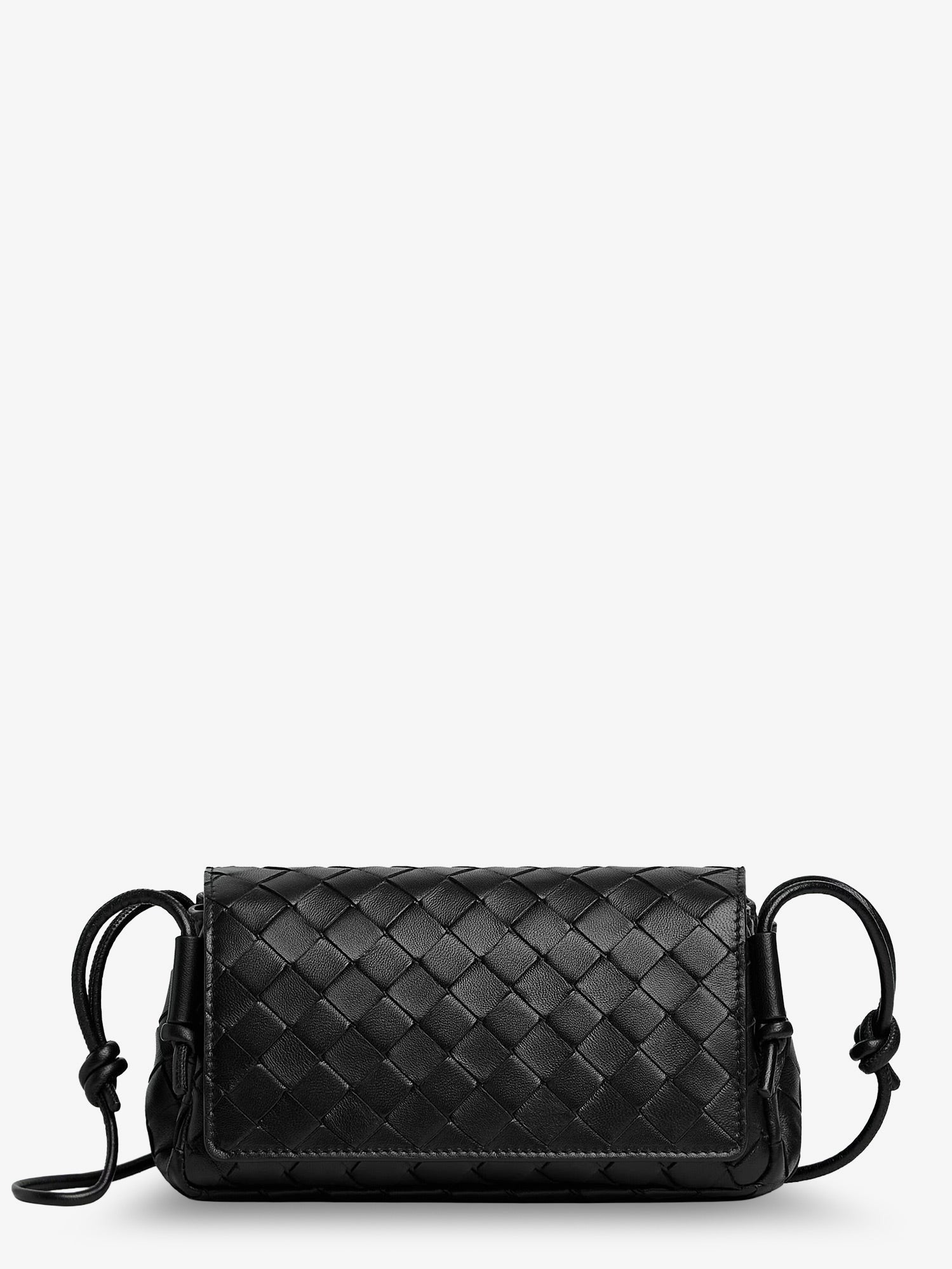 Notturno clutch bag with leather shoulder strap