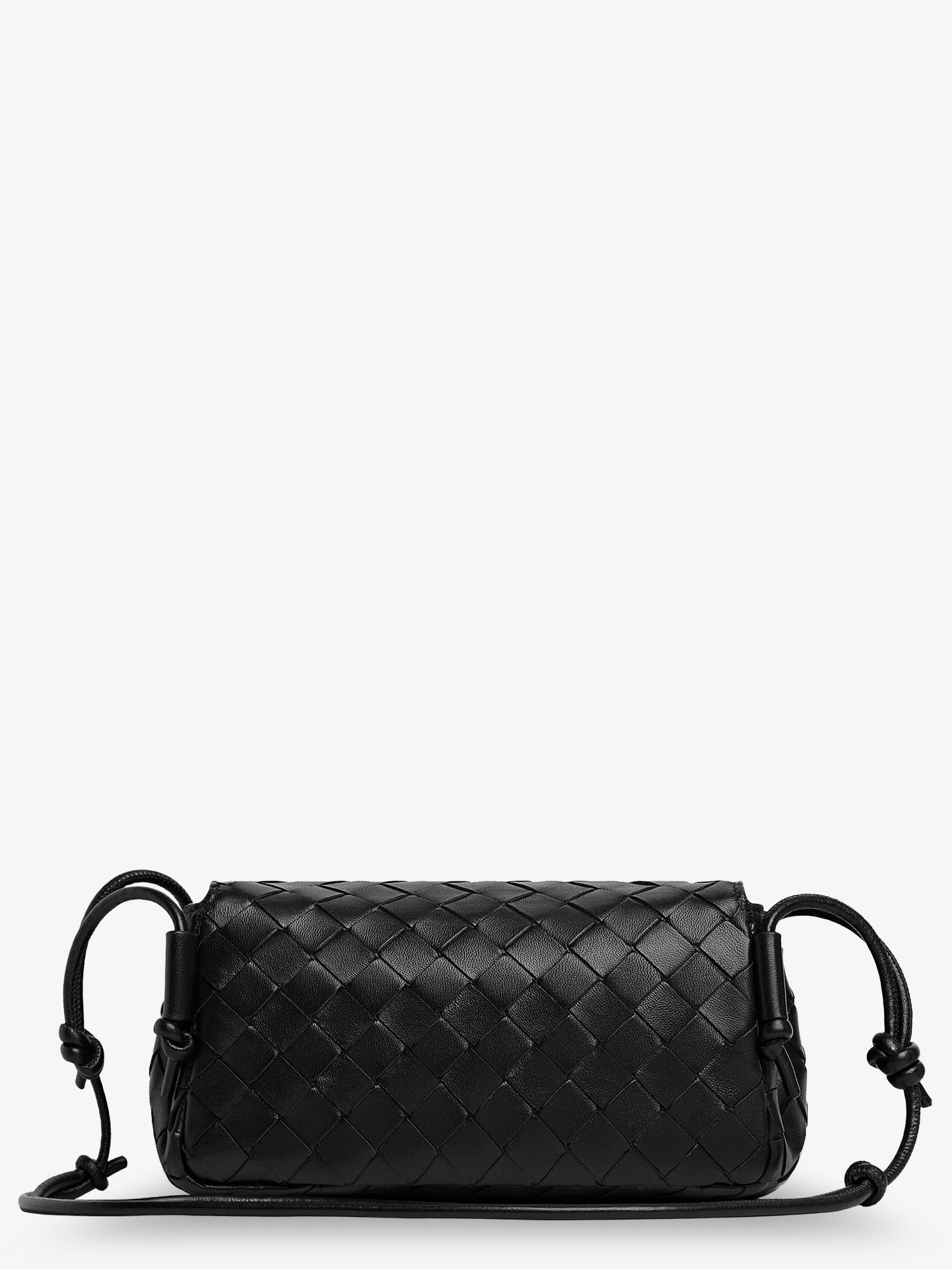 Bottega Veneta Notturno clutch bag with leather shoulder strap
