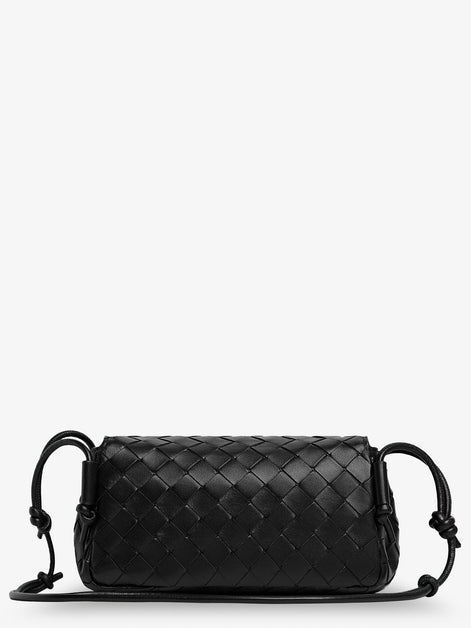 Bottega Veneta Notturno clutch bag with leather shoulder strap