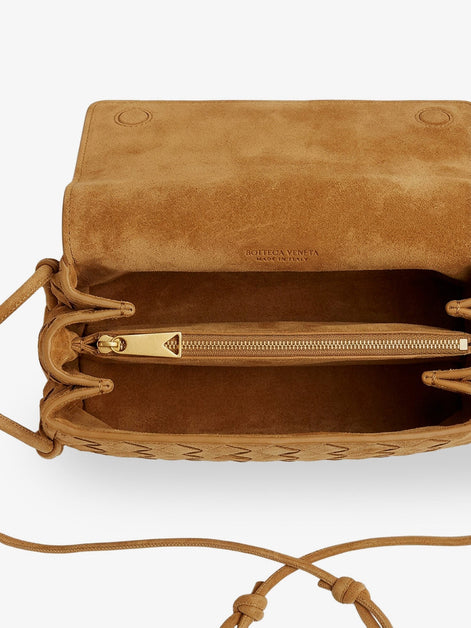 Bottega Veneta Notturno suede pouch