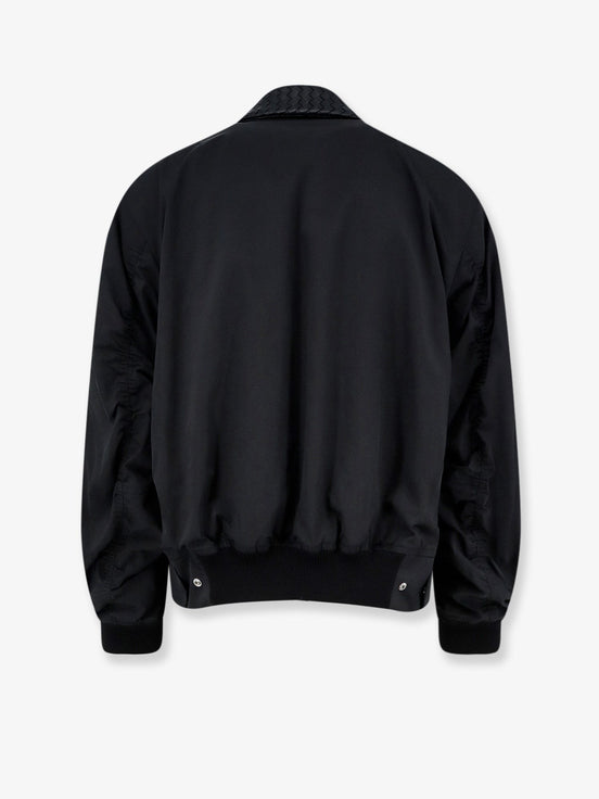 Bottega Veneta Nylon and cotton jacket with Intrecciato details
