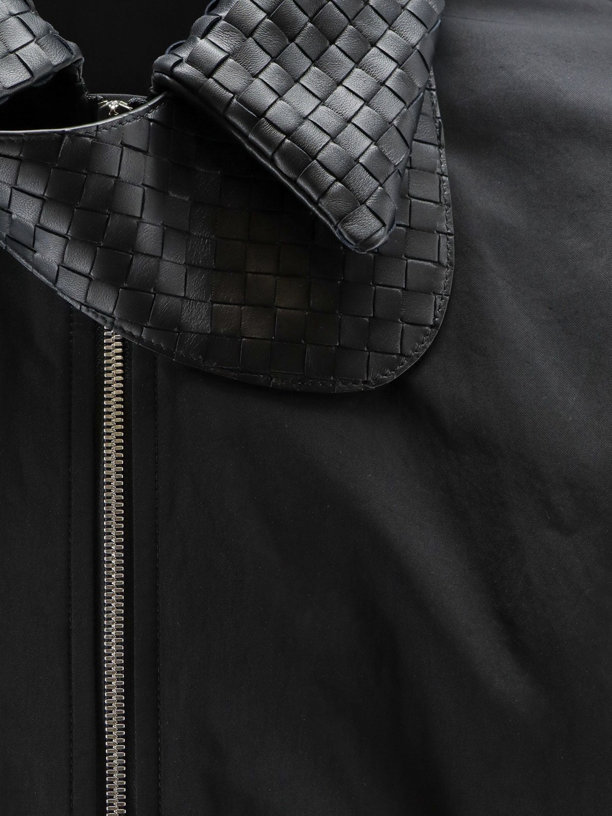 Bottega Veneta Nylon and cotton jacket with Intrecciato details