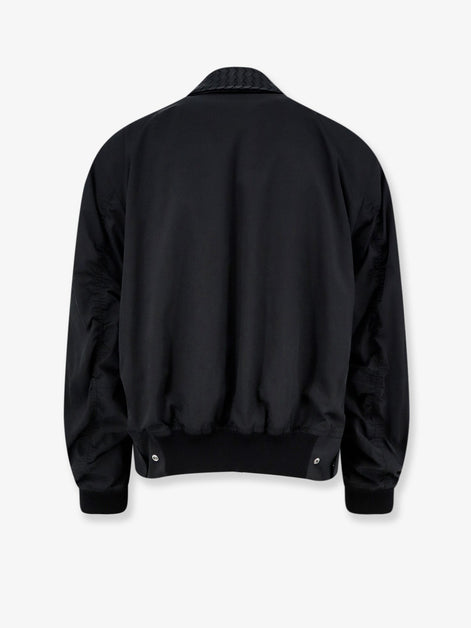 Bottega Veneta Nylon and cotton jacket with Intrecciato details
