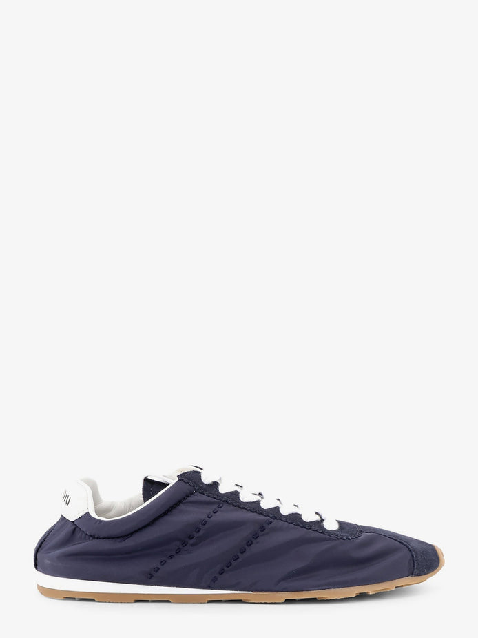 Nylon and suede sneakers