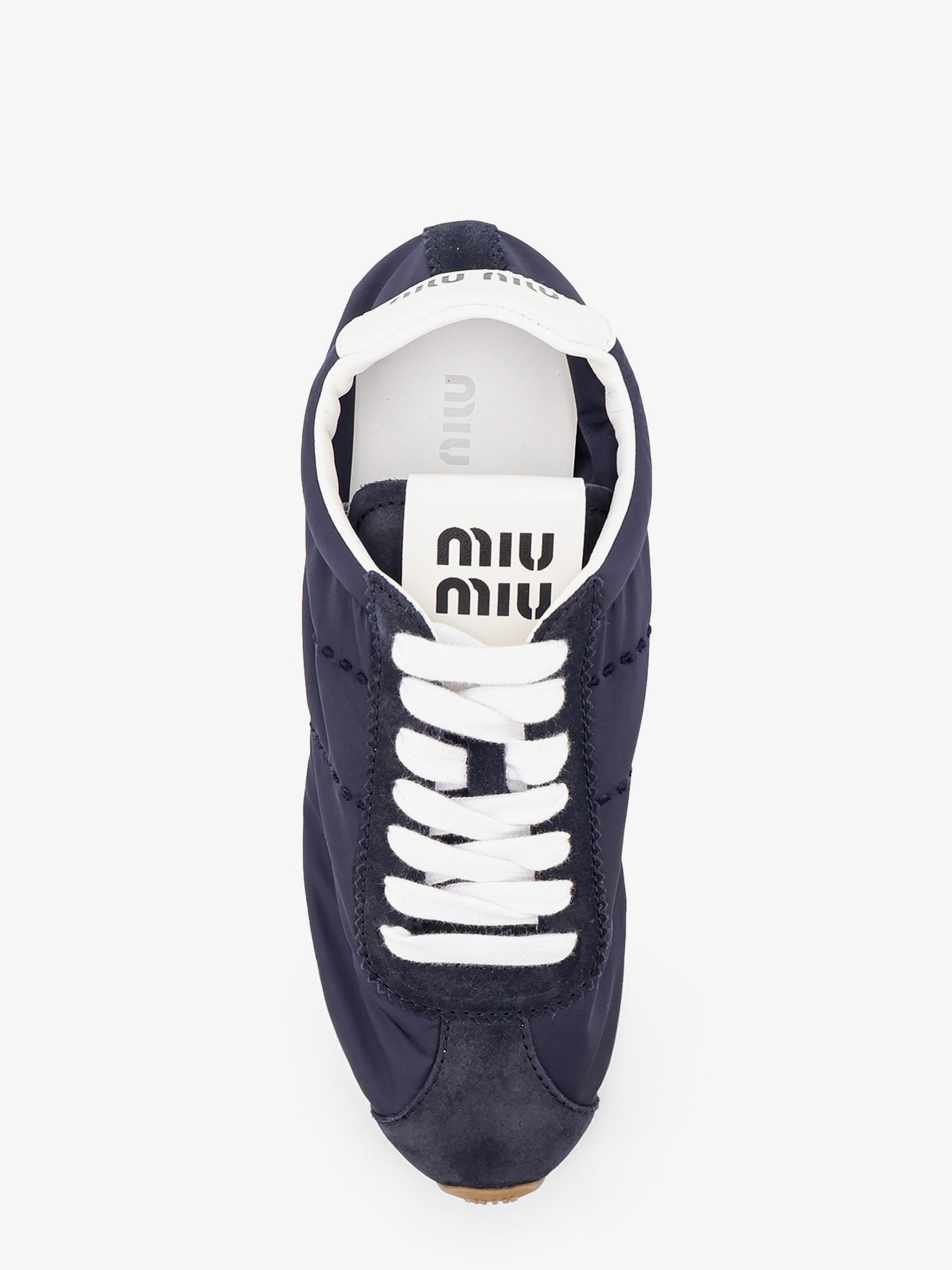 Nylon and suede sneakers