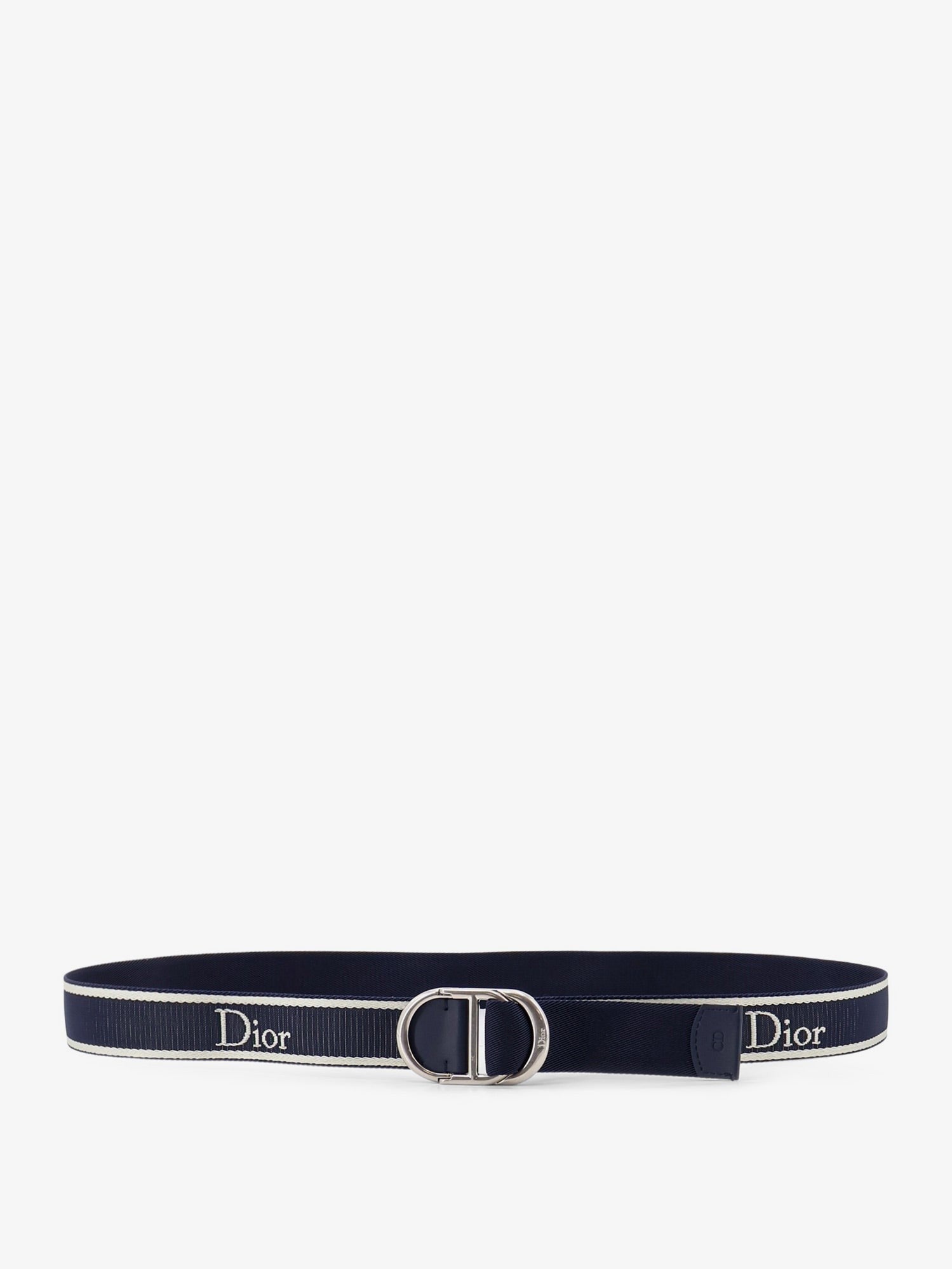Nylon belt with embroidered logo