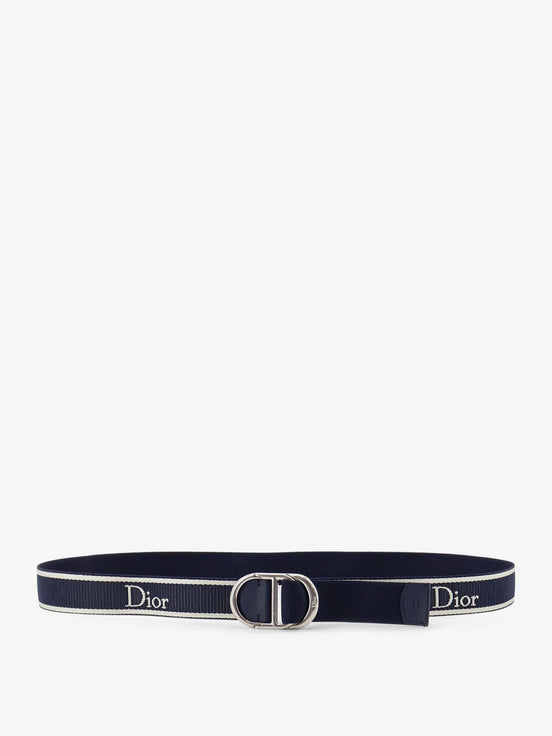 Nylon belt with embroidered logo