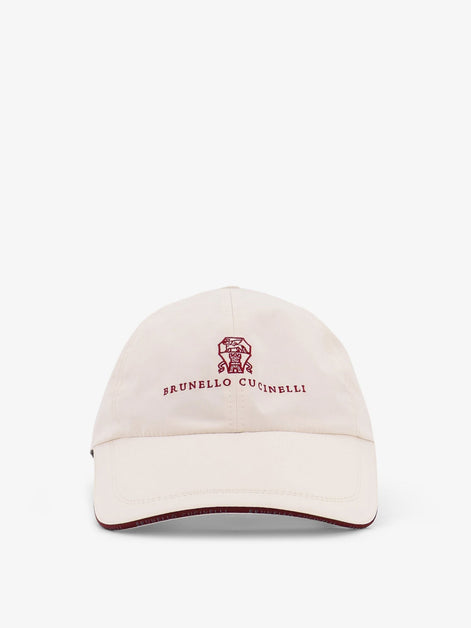Nylon hat with embroidered logo on the front
