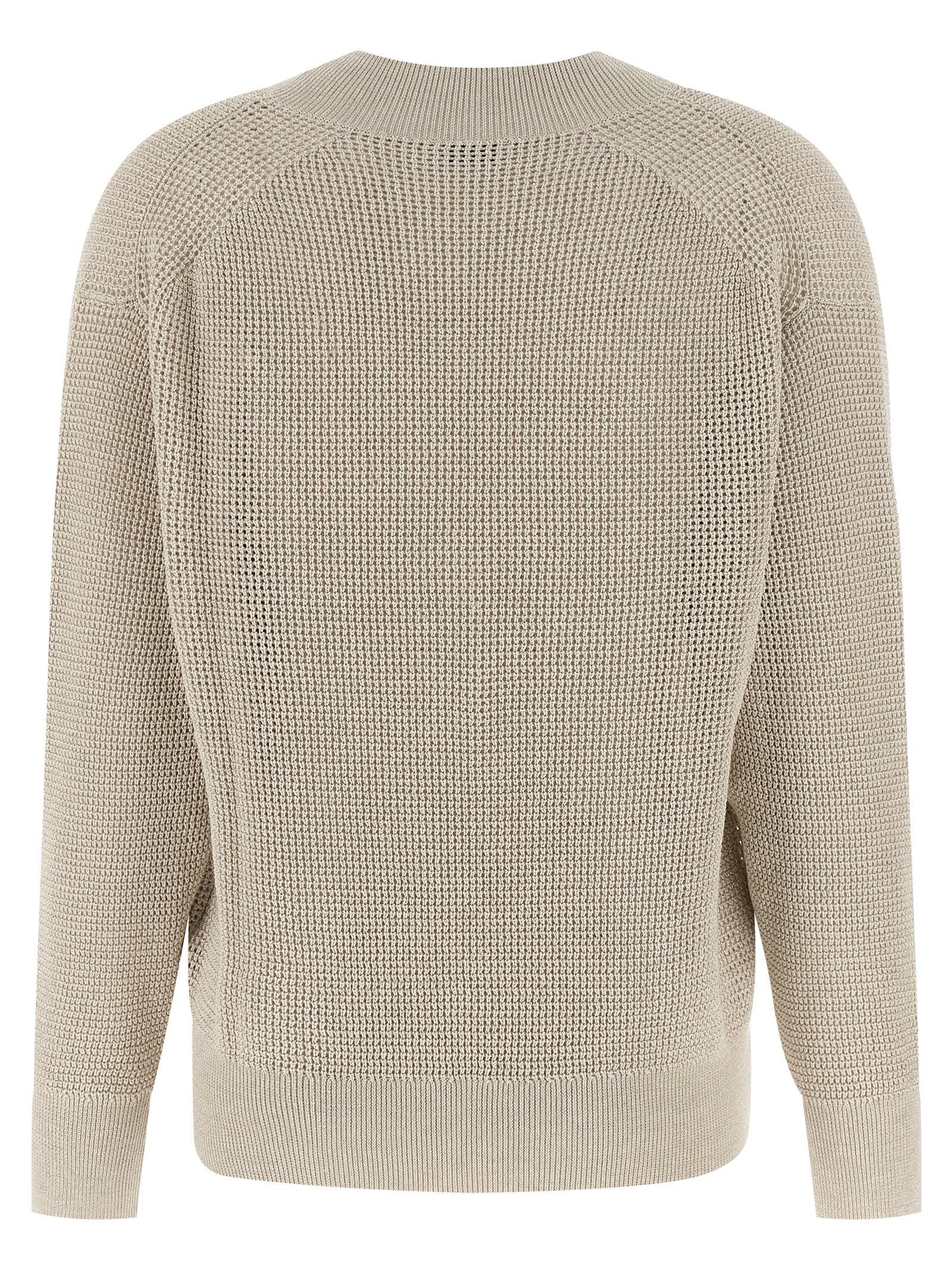 Openwork sweater