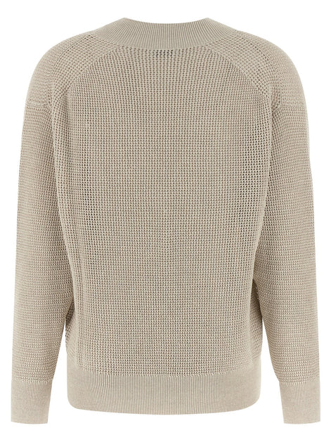 Openwork sweater