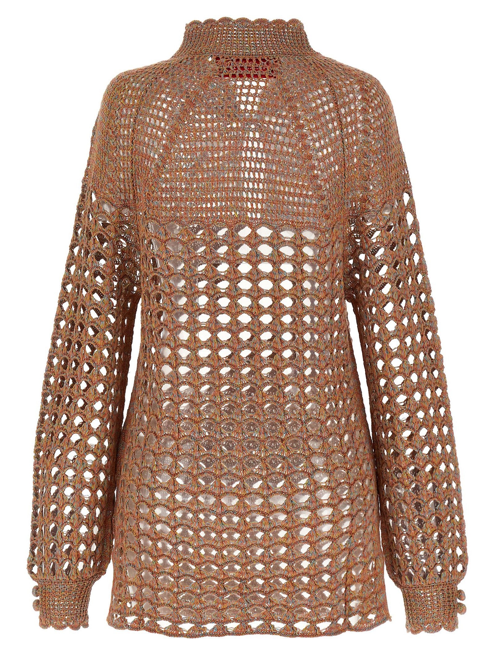 Openwork sweater