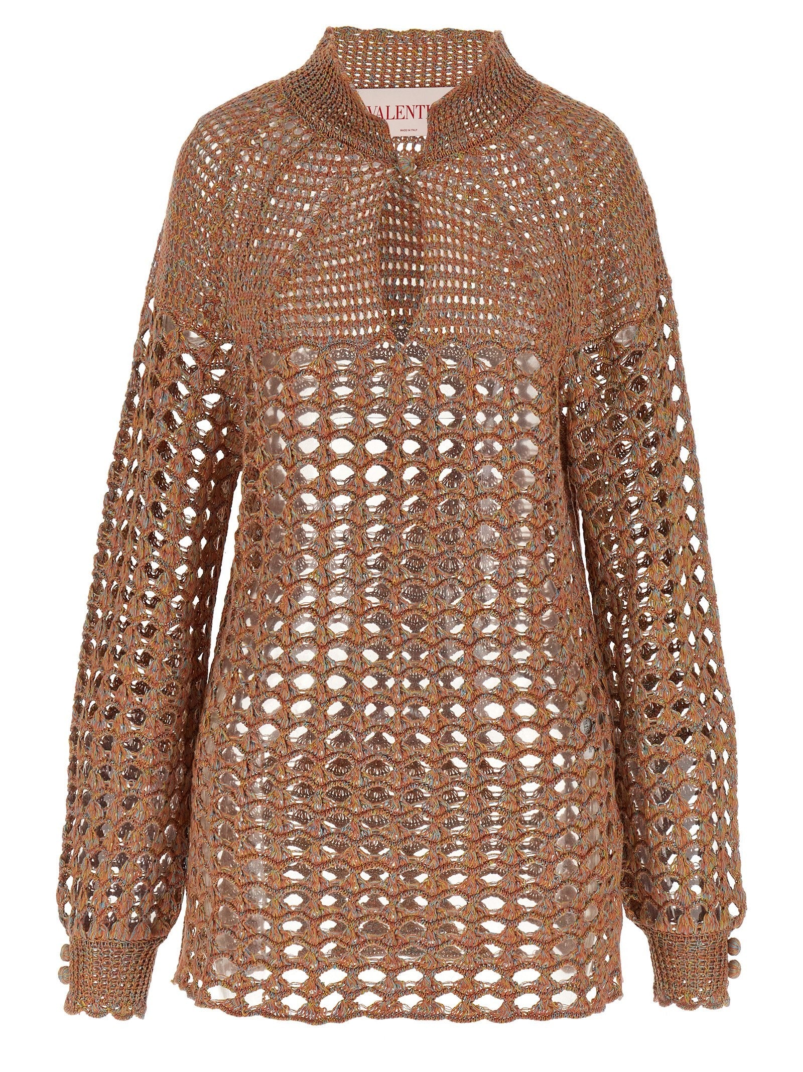 Openwork sweater