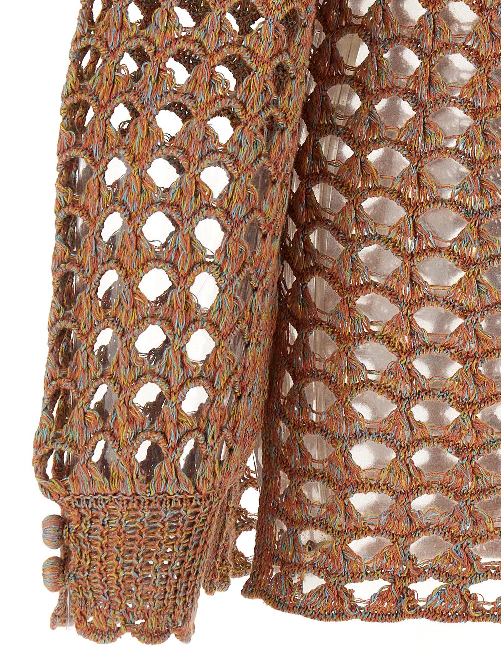 Openwork sweater
