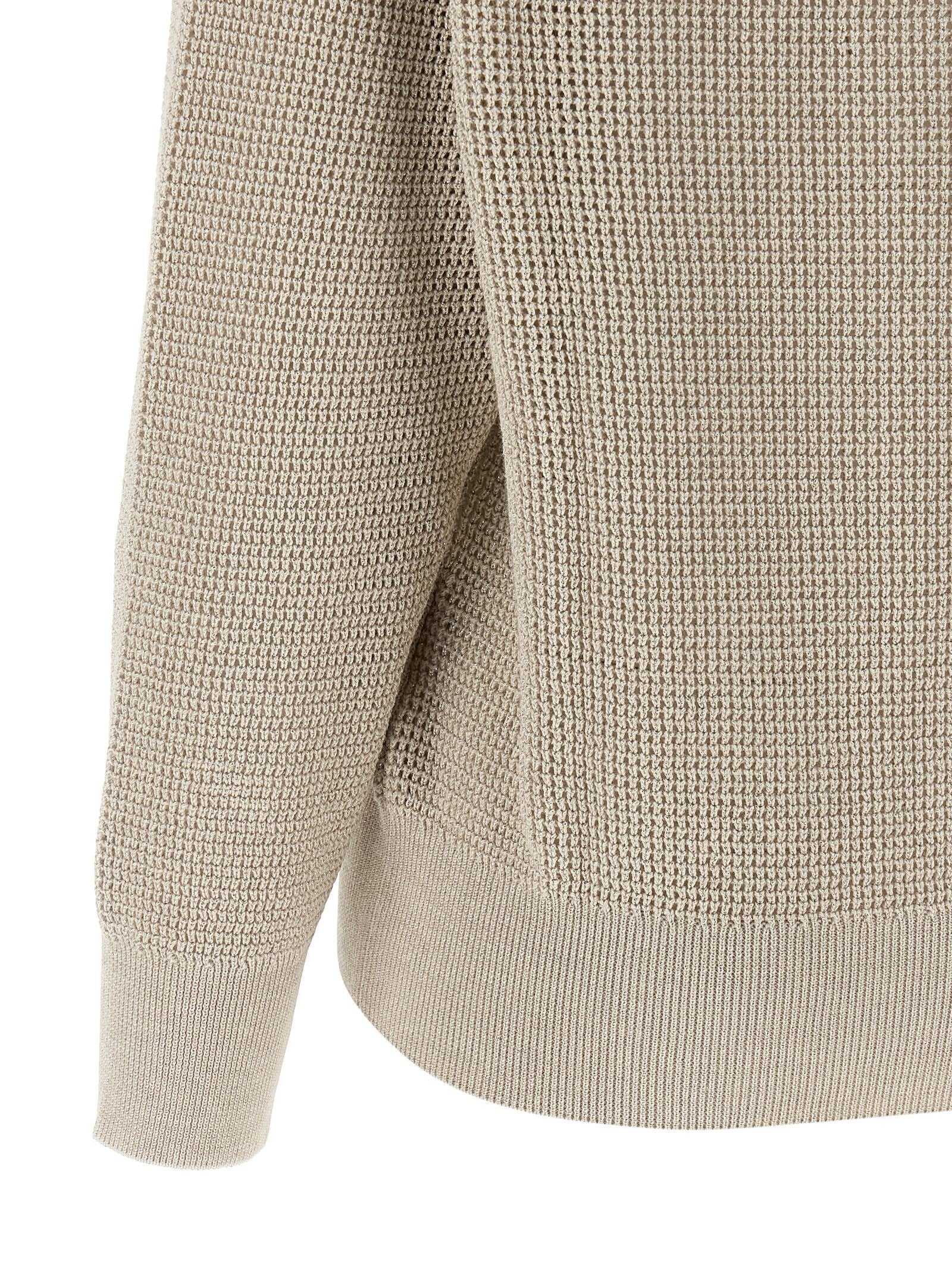 Openwork sweater